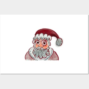 Frazzled Father Christmas Posters and Art